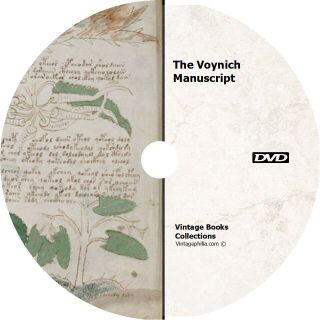 The Voynich Manuscript Book On Cd Ancient Text Cryptography Cipher Codex Code