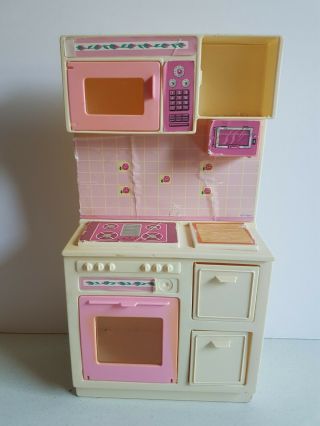 Mattel Barbie Doll Kitchen Vintage With Stove 1987