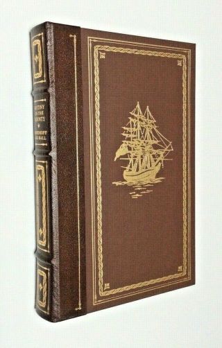 Franklin Library " Mutiny On The Bounty " By Nordhoff & Hall 1/4 Leather