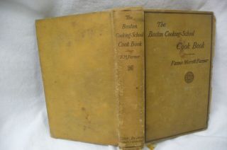 Vtg " The Boston Cooking School Cookbook Fannie Meritt Farmer 1921
