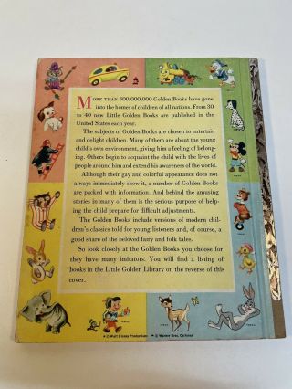 Walt Disney ' s Pinocchio,  1948 A Little Golden Book 2
