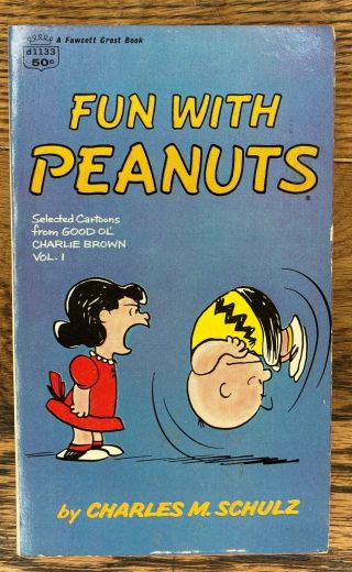 Vintage 1968 Fun With Peanuts Charlie Brown Paperback Book Snoopy
