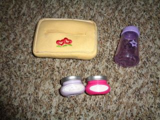 American Girl Bitty Baby Purple Bottle 2017 Baby Food And Wipes Case