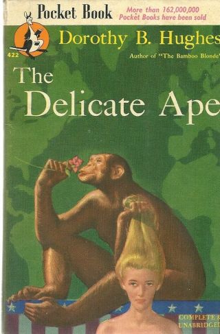 The Delicate Ape Dorothy B.  Hughes 1946 Gga Mystery Vintage Very Good Plus