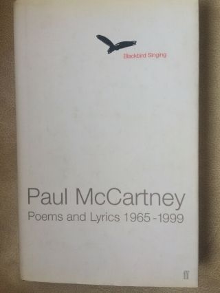 Paul Mccartney Poems And Lyrics Hardback First Edition Vg