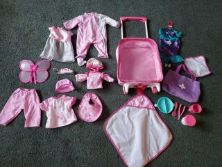 Carousel Baby Doll Backpack / Trolley Full Of Clothes And Accessories No Doll.