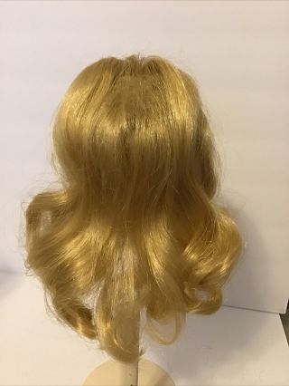 Blond DOLL WIG LONG Wavy HAIR Size 9” (W15) 2
