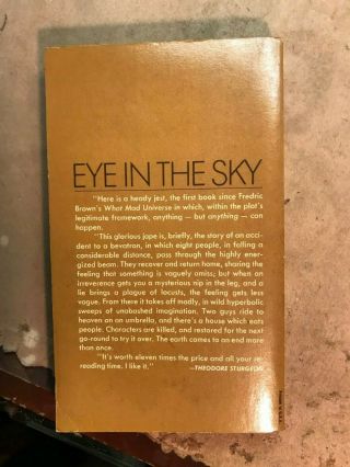 Eye In The Sky by Philip K.  Dick Ace paperback 2