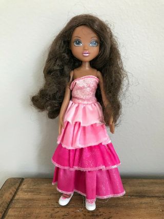 Mga Black African American Moxie Girlz Girl Doll In Pink Formal Outfit W/shoes