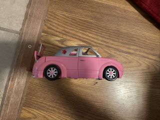 2002 Polly Pocket Pink Stretch Limo Car With Pool In Back