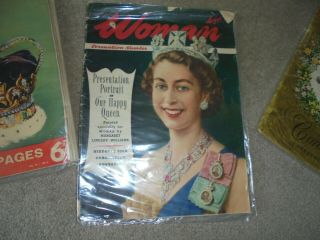 3 Vintage Magazines Woman Coronation Number May 1953 & Picture Post 1952 / 1953 3