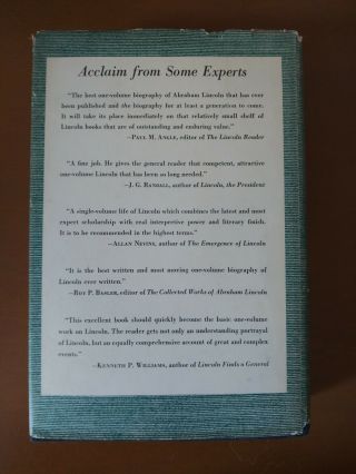 ABRAHAM LINCOLN A Biography by Benjamin P.  Thomas,  1952 in DJ 2