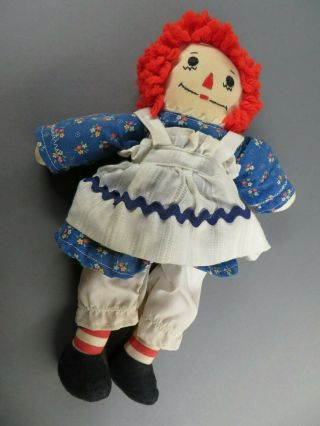 Vintage Raggedy Ann Doll 12 " Tall