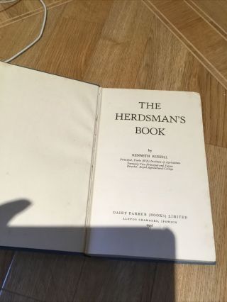 The Herdsman ' s Book - Kenneth Russell,  Hardback Book - 1956 - Dairy Farmer 3