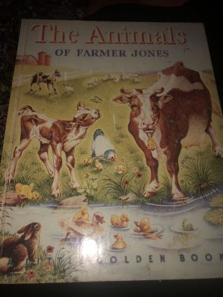The Animals Of Farmer Jones - A Little Golden Book Illustrated Rudolf Freund 1945