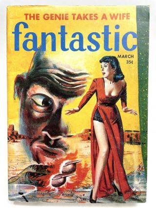 The Genie Takes A Wife Henry Slesar Fantastic Science Fiction March 1958 Digest