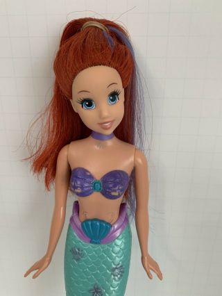 Disney Princess Ariel Barbie Mattel 2007 Little Mermaid Doll Purple Streak