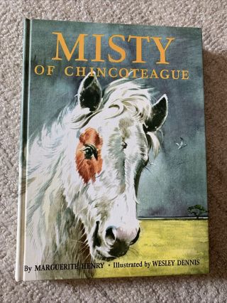 Misty Of Chincoteague By Marguerite Henry,  1964 Illustrated Hc Horse Vg