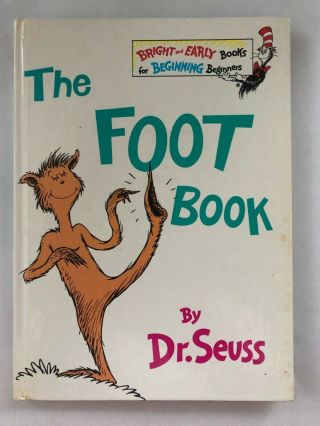 Vintage Dr.  Seuss The Foot Book 1968