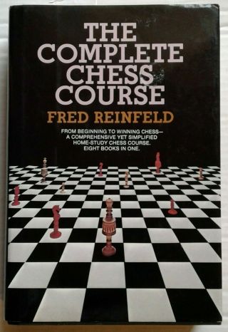 The Complete Chess Course By Fred Reinfeld,  1959 Ed,  Vintage Hc With Dj