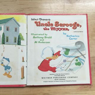 Vintage 1964 Walt Disney ' s Uncle Scrooge,  the Winner Whitman Tell - A - Tale Book 2