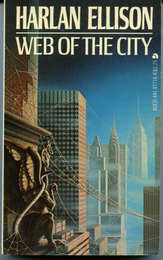 Harlan Ellison Web Of The City Vintage Paperback Book Sci Fi Barclay Shaw Ill.