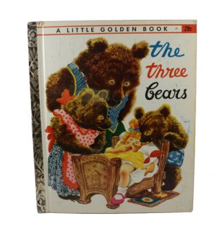 Vintage 1948 Book The Three Bears - A Little Golden Book - Classic Book