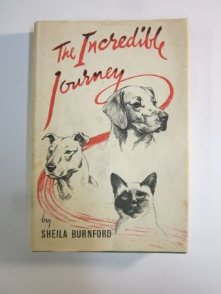 The Incredible Journey by Sheila Burnford British 2 Dogs Cat Travel 250 Miles 3