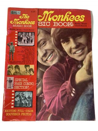 Vintage 1966 The Monkees Music Book Words Music/cords