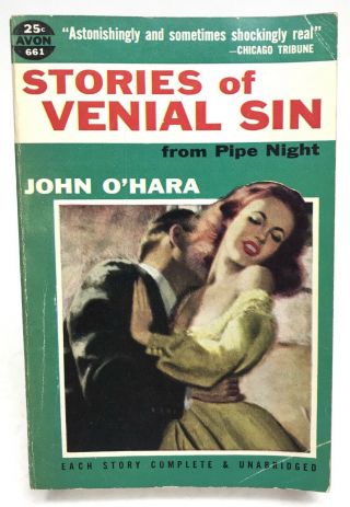 Stories Of Venial Sin John O’hara Avon 661 Anthology 1st Printing Gga Fiction