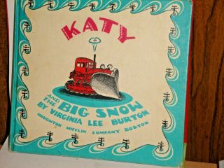Katy And The Big Snow By Virginia Lee Burton Vintage 1943 Hardcover For Children