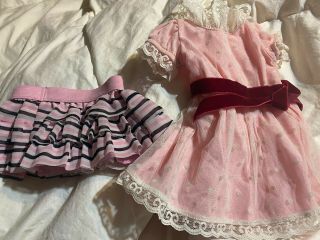 American Girl Doll Clothes - Dress And Skirt