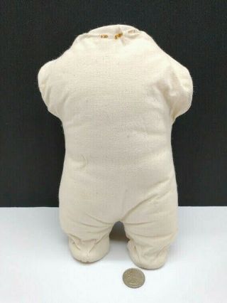 Porcelain Doll Body Stuffed Muslin Torso W/twist Wires 10 " Tall Replacement Part