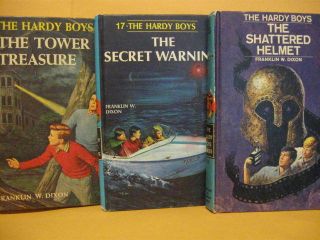 3 Vintage Book Hardy Boys 1 17 52 Tower Treasure Secret Warning Shattered Books