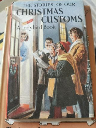 Vintage Antique Book 1st 1964 The Stories Of Our Christmas Carols Ladybird