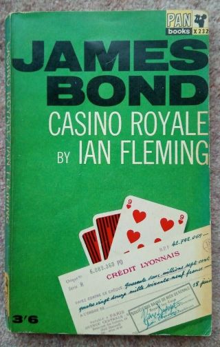 James Bond 007 / Casino Royale By Ian Fleming Pan 19th 1964 Hawkey X232