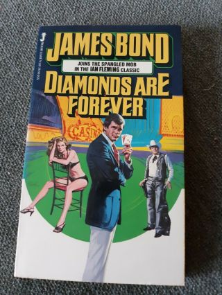 James Bond Diamonds Are Forever,  Ian Fleming,  1st Jove Pb Edition,  Very Good