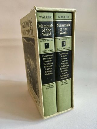 Mammals Of The World,  By Ernest P.  Walker.  John Hopkins University