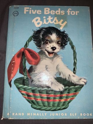 Vintage Junior Elf Book Five Beds For Bitsy Rand Mcnally