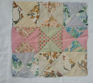 Antique Patch Quilt For Doll Bed Cradle Buggy Coverlet Blanket Pillow Cover