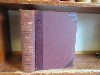 Old History Of The World Leather Book England Revolution Frederick The Great War