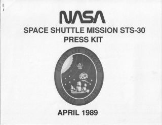 Nasa Space Shuttle Mission Sts - 30 Press Kit,  April 1989 (, 32 Pages)