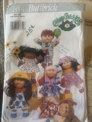 4556 Butterick Sewing Pattern Cabbage Patch Kids 14” Clothes