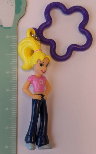 Polly Pocket Plastic Clip - On Charm Doll 2005 Mattel Origin Products Bag