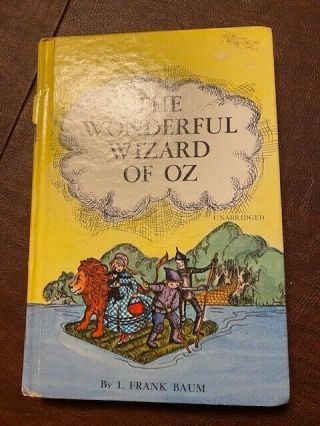 The Wonderful Wizard Of Oz Hardcover Book 1970 Vintage