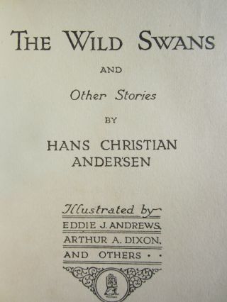 The Wild Swans Hans Pub.  Raphael Tuck,  Hans Andersen Gem Fairy Tale Library 3
