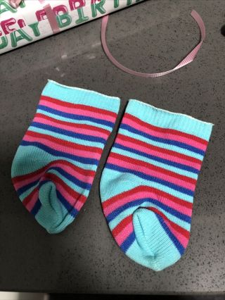 American Girl Just Like You Ready For Fun Meet Outfit Striped Socks