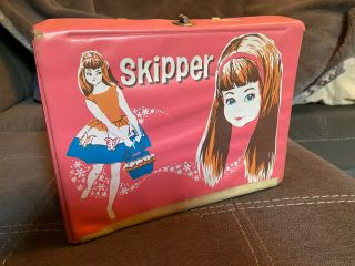 Vintage 1965 Skipper Vinyl Lunch Box Pink (mattel Barbie & Friends) Needs Work