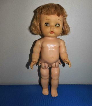 Vtg 1960s Arranbee R&b Littlest Angel Doll Bent Knee Walker 10.  5 " Doll - Tlc