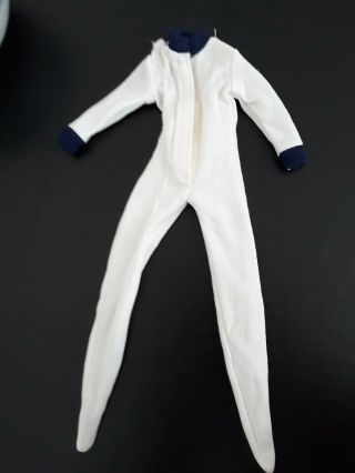 Sindy Doll Alpine Sports 1983 All - In - One White Ski Suit 44131